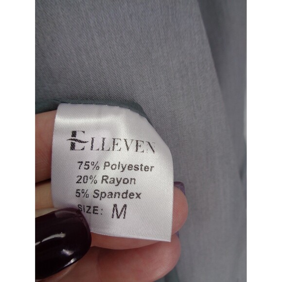 Elleven Gray Ruched 3/4 Sleeve Blazer Jacket Size Medium New - Picture 11 of 11